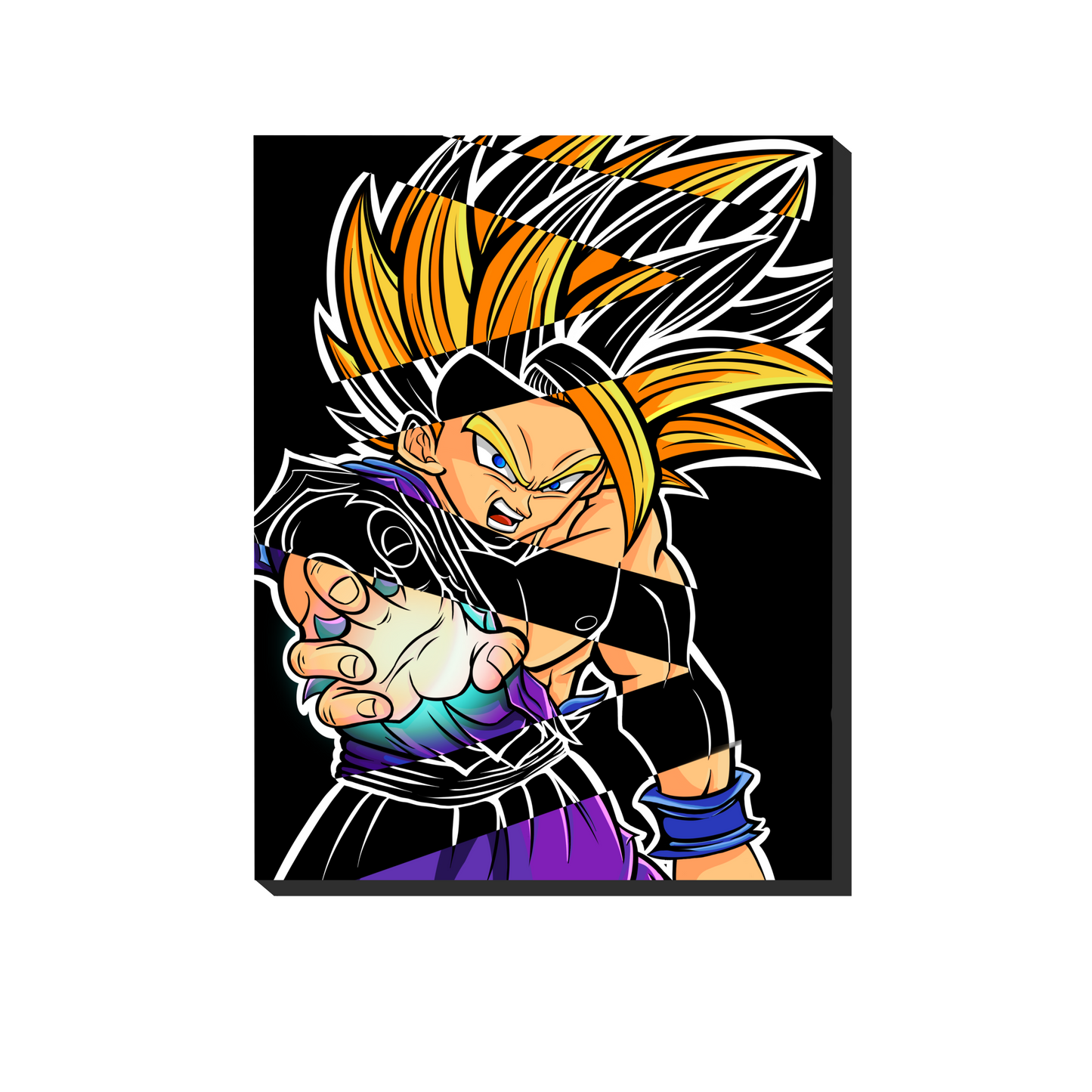 SUPER SAIYAN ZIG ZAG CANVAS