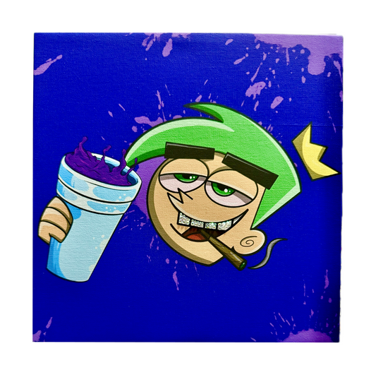 GRILL FAIRLY ODD 8x8 CANVAS