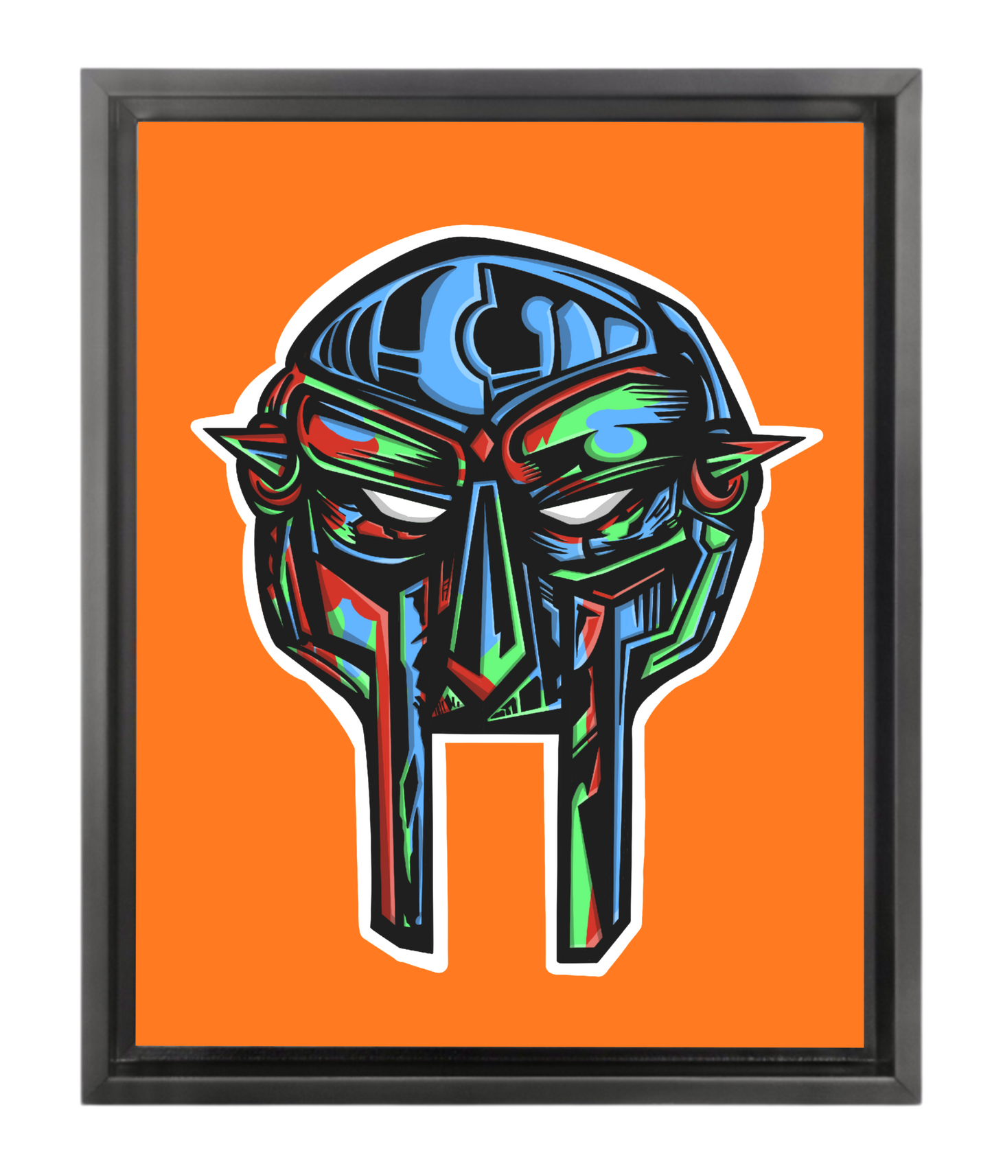 ORANGE MF DOOM FRAMED CANVAS