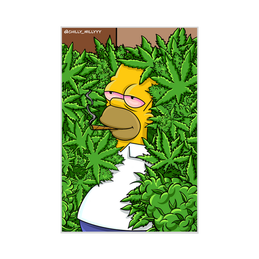 STONER HOMER STICKER 4 inch