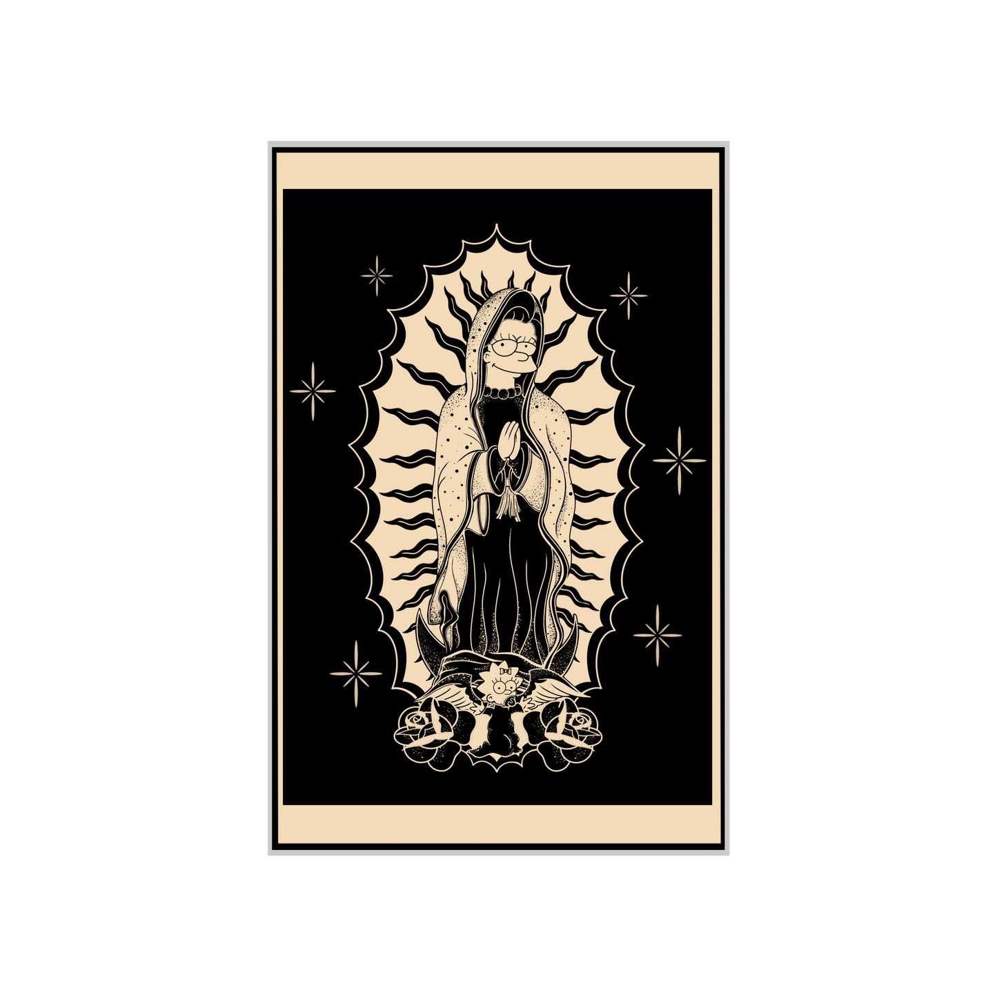 VIRGIN MARGIE STICKER 4 inch