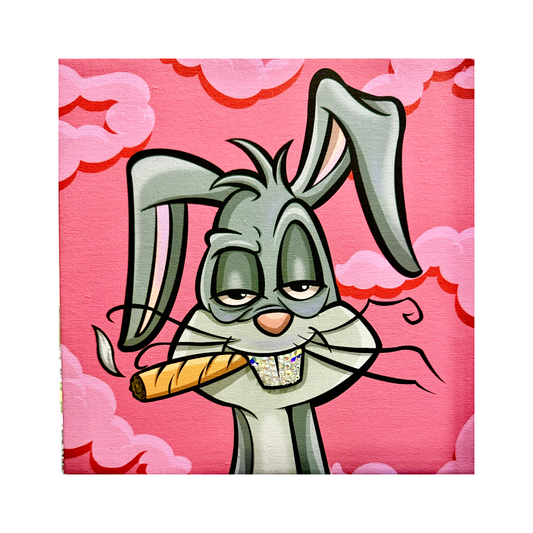 GRILL BUGS BUNNY 8x8 CANVAS
